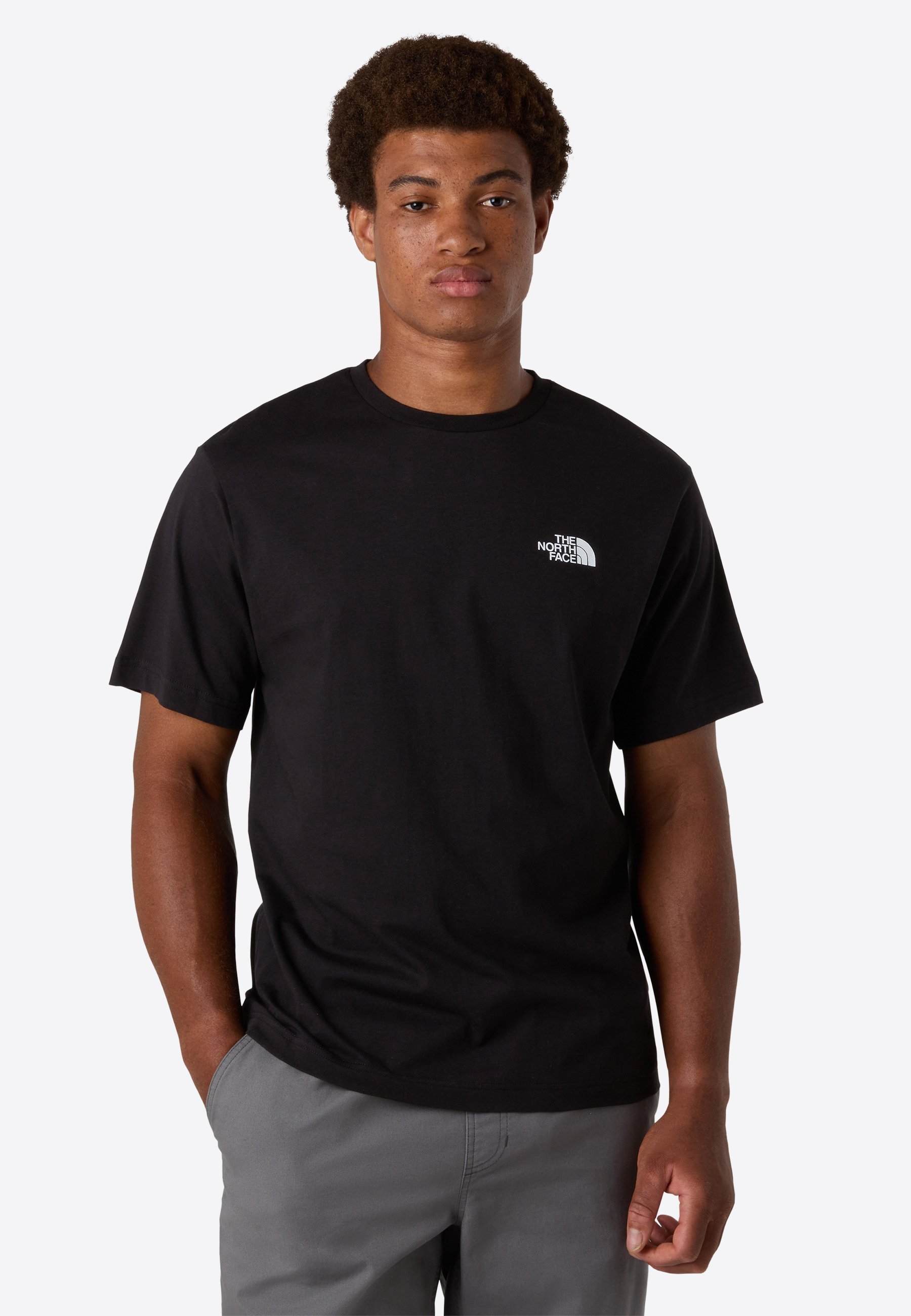 The North Face M CAMPFIRE RELAXED SS TEE - T-shirt stampata - tnf nero tnf bianco