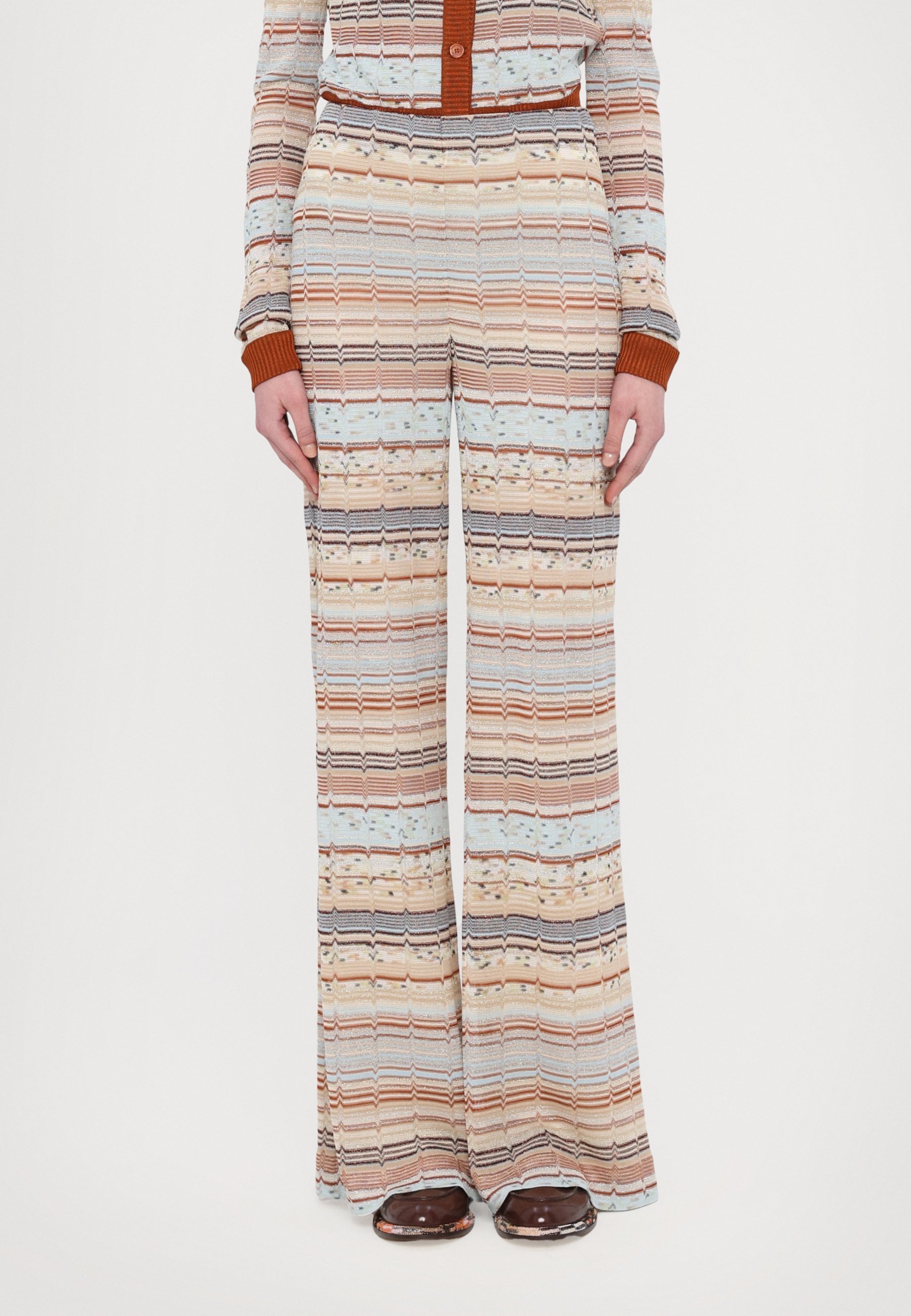 Pantaloni Missoni - Pantaloni - marrone/crema/grigio