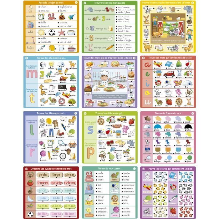 Conector I Learn to Read - Educational Game - EDUCA - 90 questions, 12 themes, book format - Ages 4+