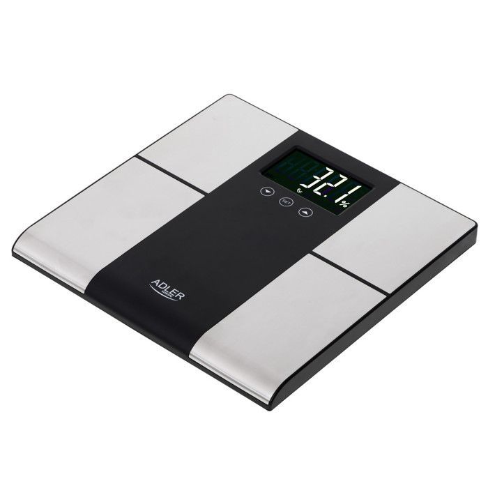 Balança eletrônica de banheiro - Adler AD 8165 com analisador - 225 kg