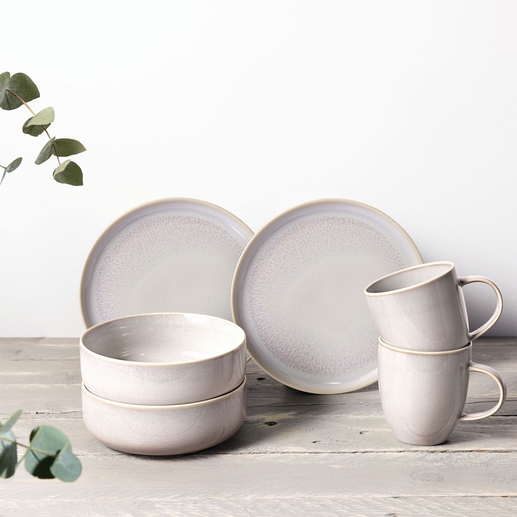 Villeroy & Boch komplet jedilnega pribora, zajtrkovalni set, 6-delni, iz bombaža – 1 kos