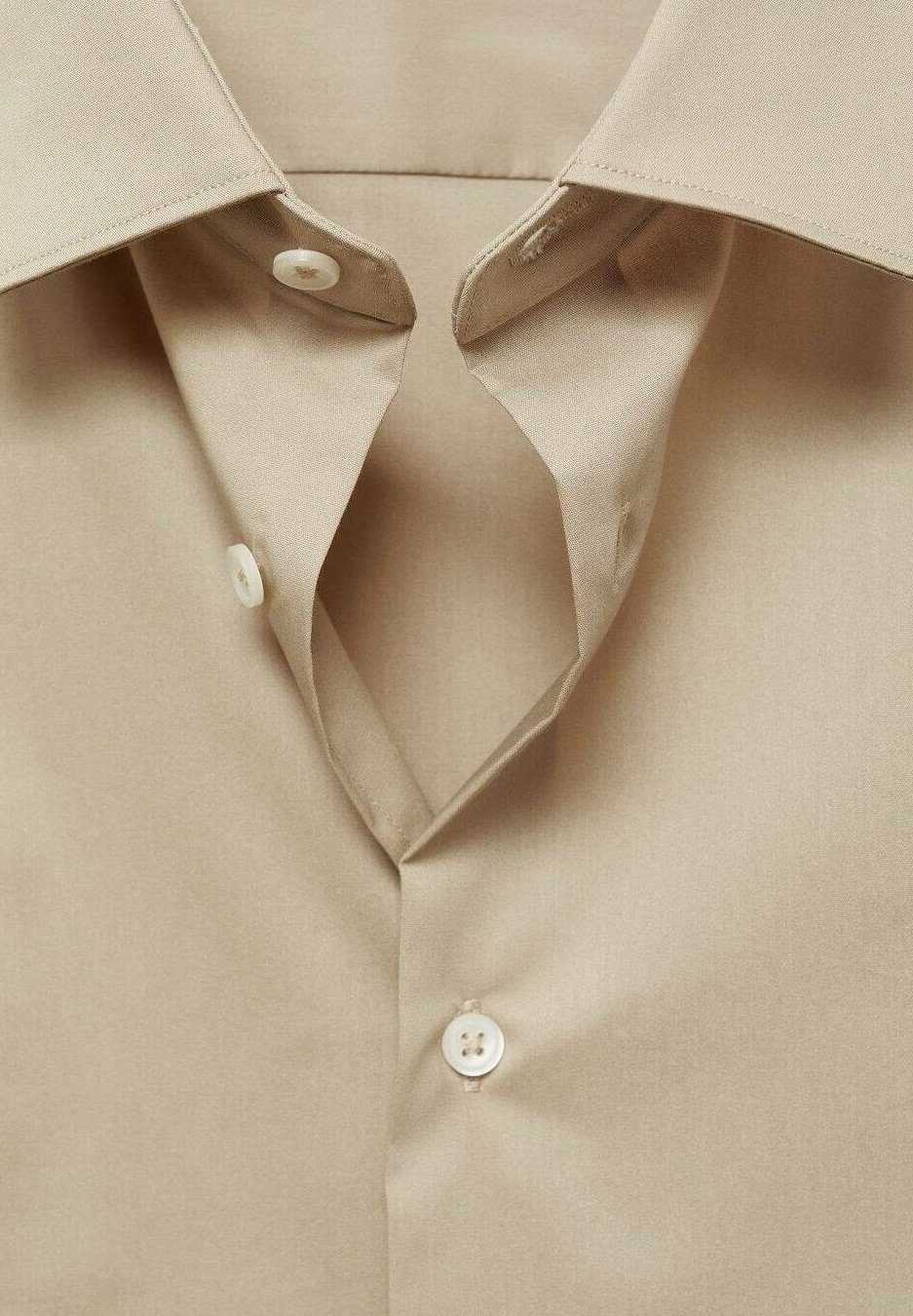 Camicia formale Mango - color sabbia
