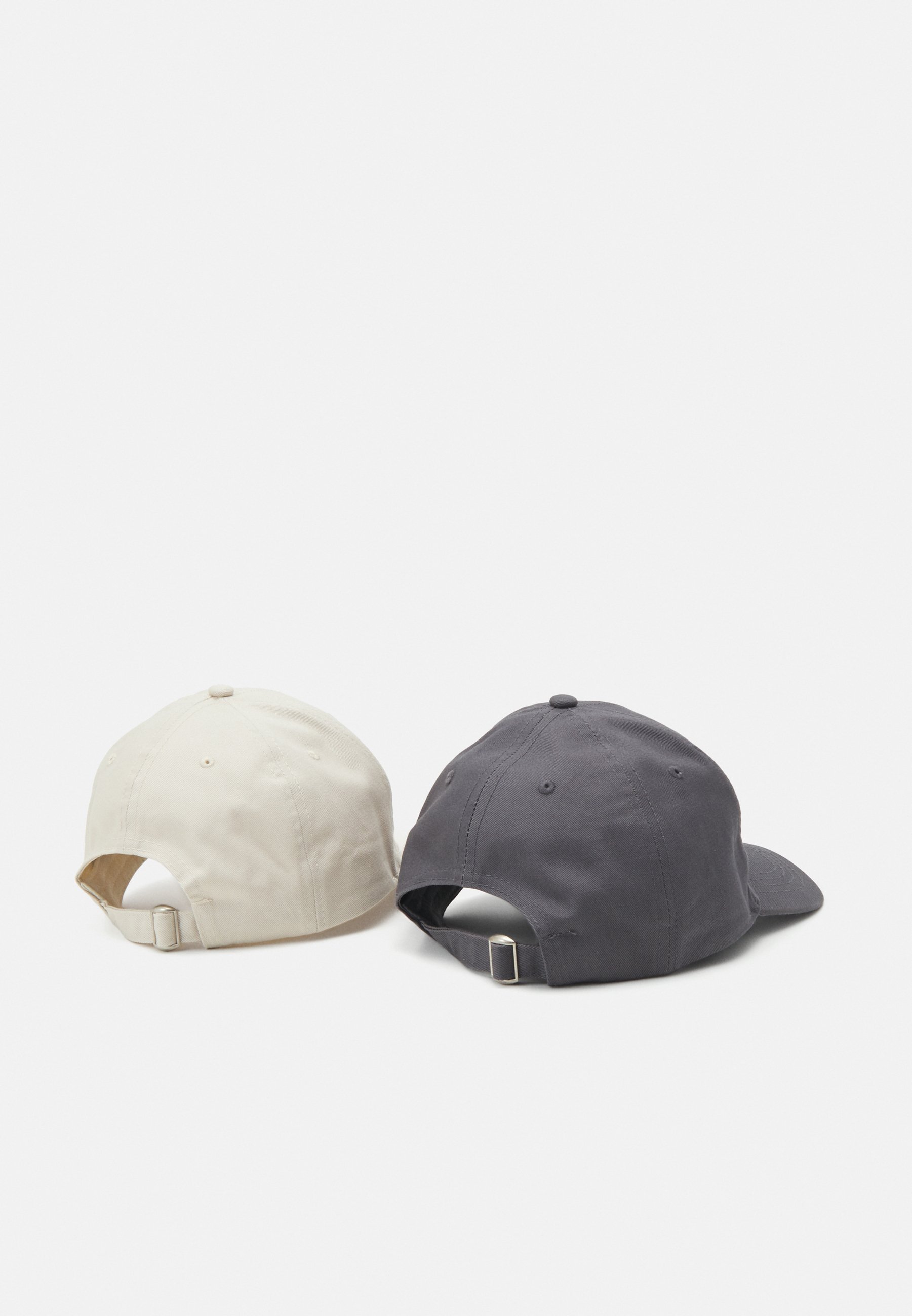 ONLY & Sons ONSMANUEL LINES 2 PACK UNISEX - Kšiltovka - black/white/grey/red