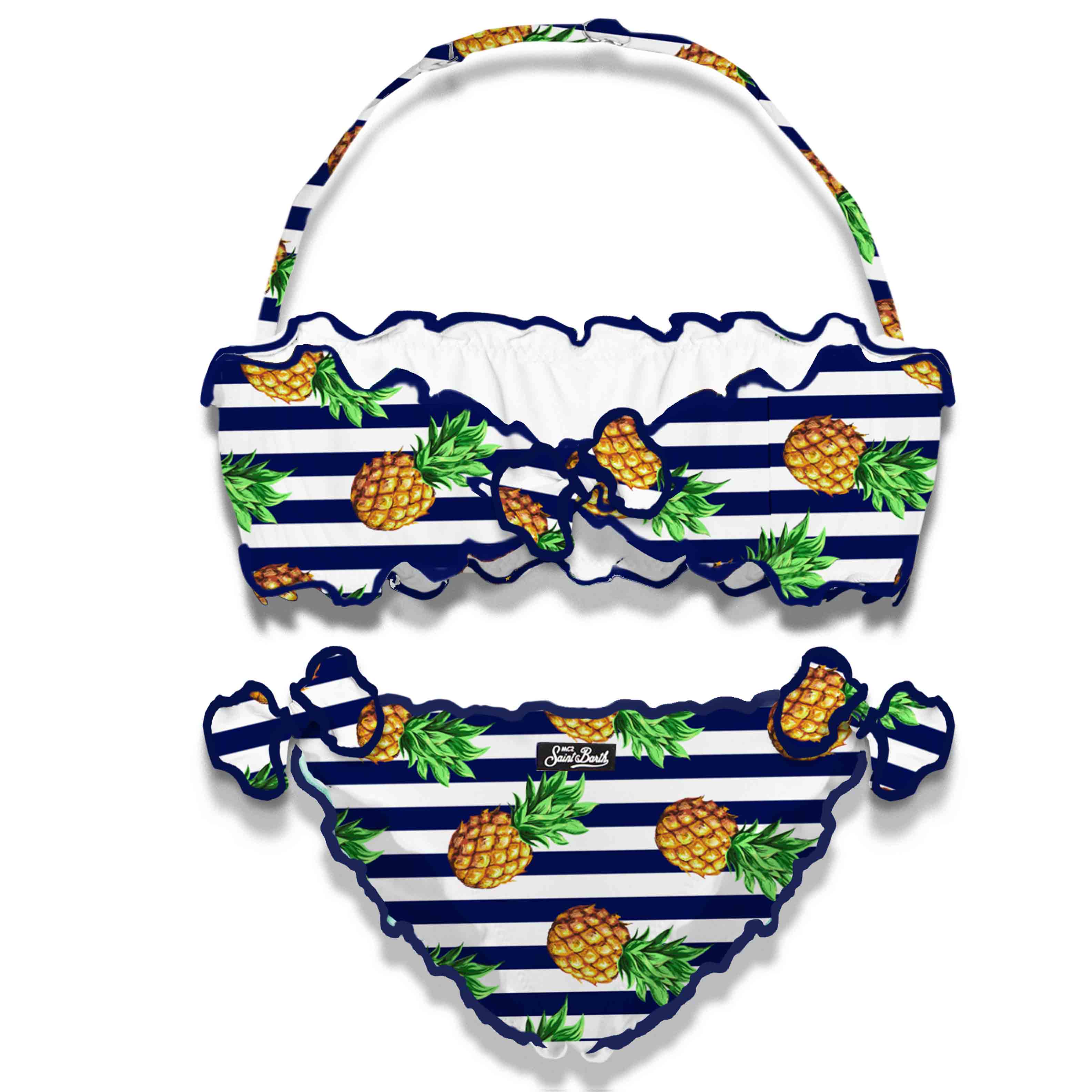 Baby-Bikini mit Ananas-Print-Band