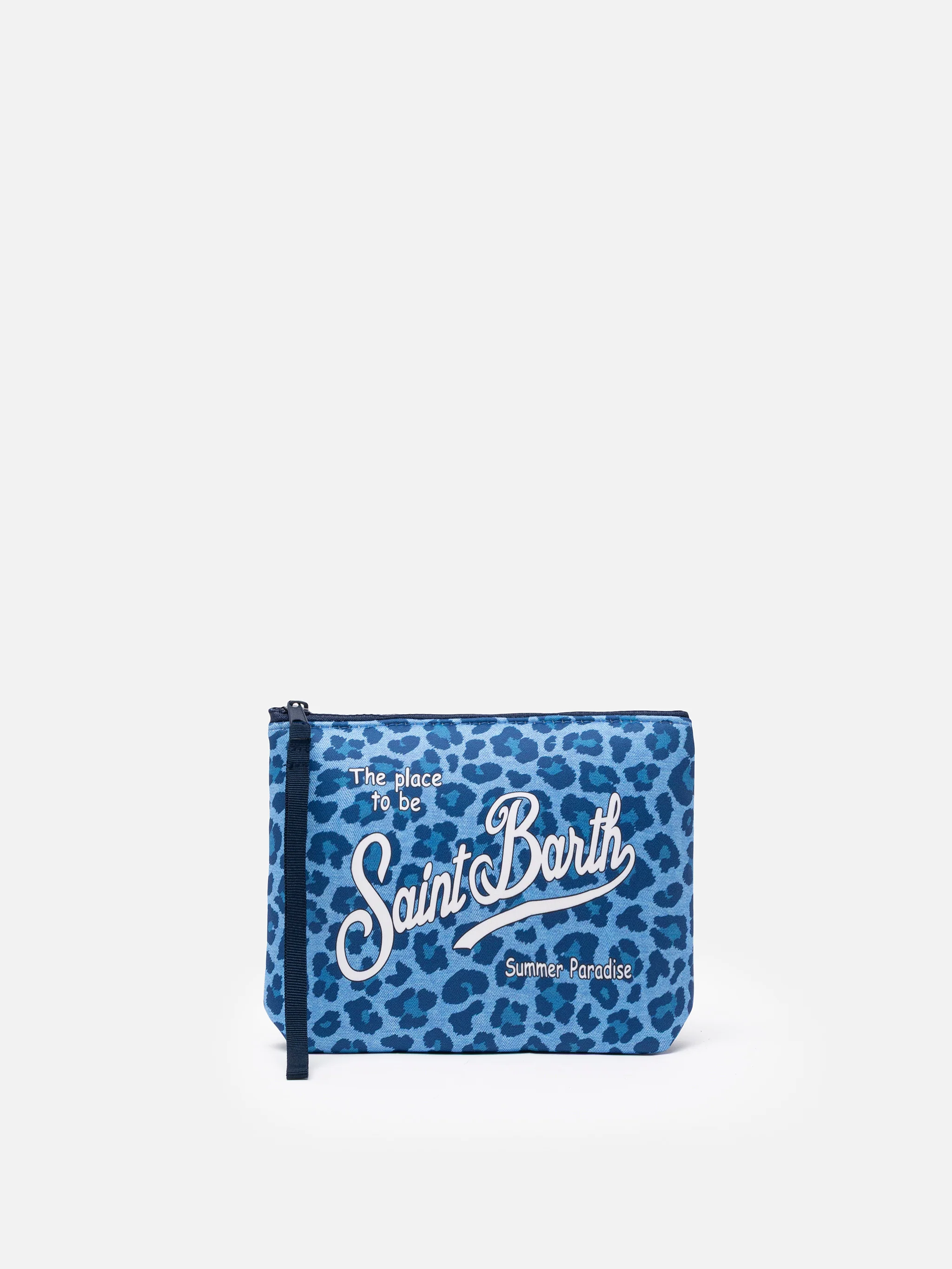 Pochette Aline in scuba con stampa animalier