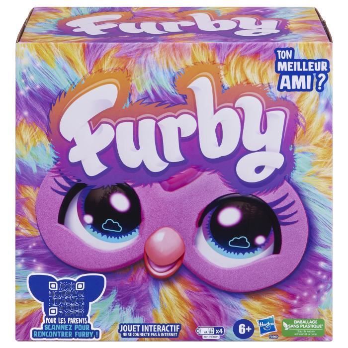Furby Tie Dye, 15 accessoires, interactief pluche speelgoed voor meisjes en jongens, spraakgestuurde animatronic, geschikt voor kinderen vanaf 6 jaar.