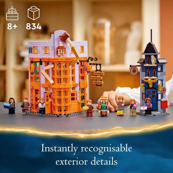LEGO® Harry Potter 76422 Le Chemin de Traverse : Weasley, Farces pour Sorciers Facétieux, Jouet
