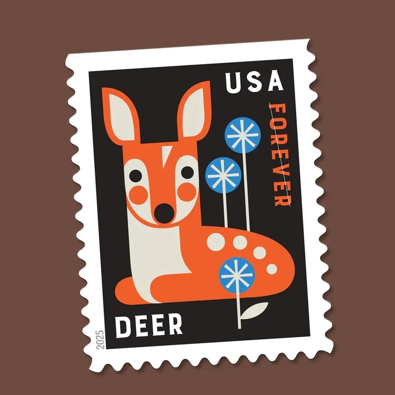 2025 Baby Wild Animals Stamps Booklet of 20