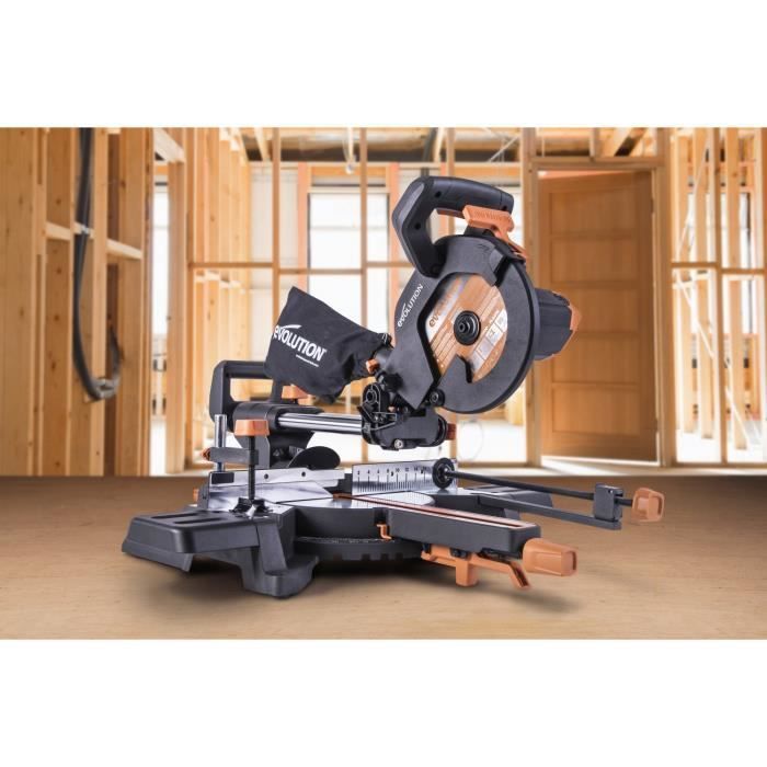 Evolution Power Tools R210SMS-300+ Multi-Material Radial Mitre Saw - 210 mm - 1500 W