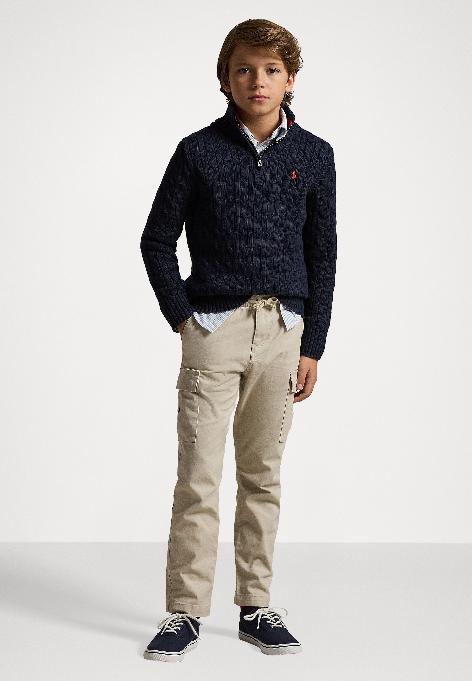 Pantaloni cargo in chino elasticizzato Polo Ralph Lauren - Pantaloni cargo - pietra classica