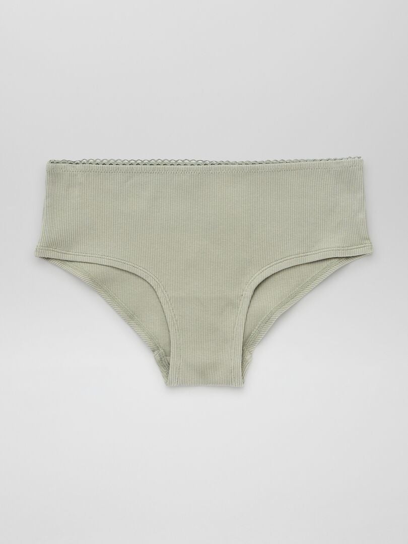 Conjunto de 2 calças culote de malha - cinza