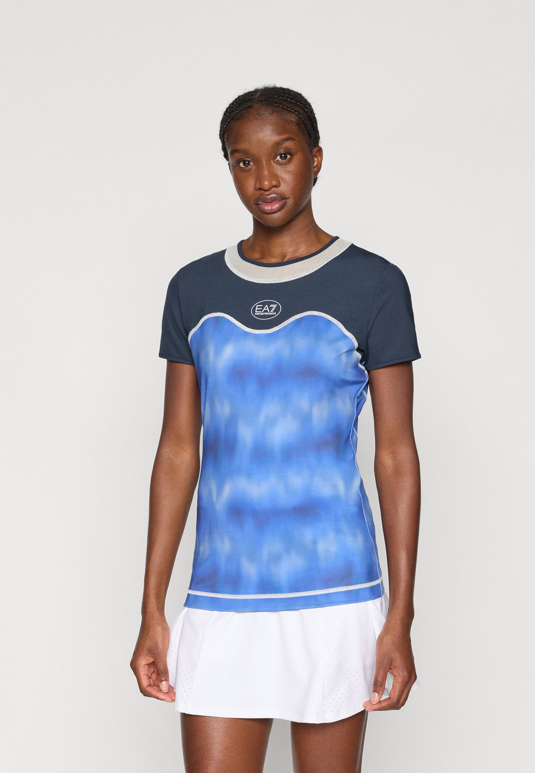 Camiseta esportiva EA7 Emporio Armani TENNIS PRO FREESTYLE - azul