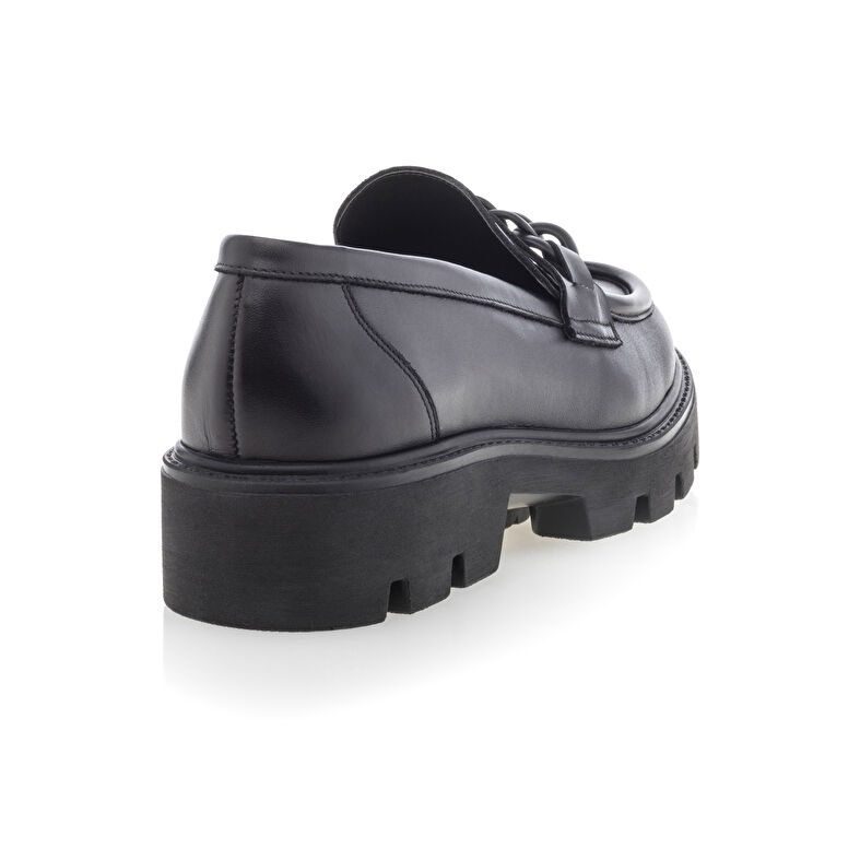 Svarta loafers/båtskor för kvinnor