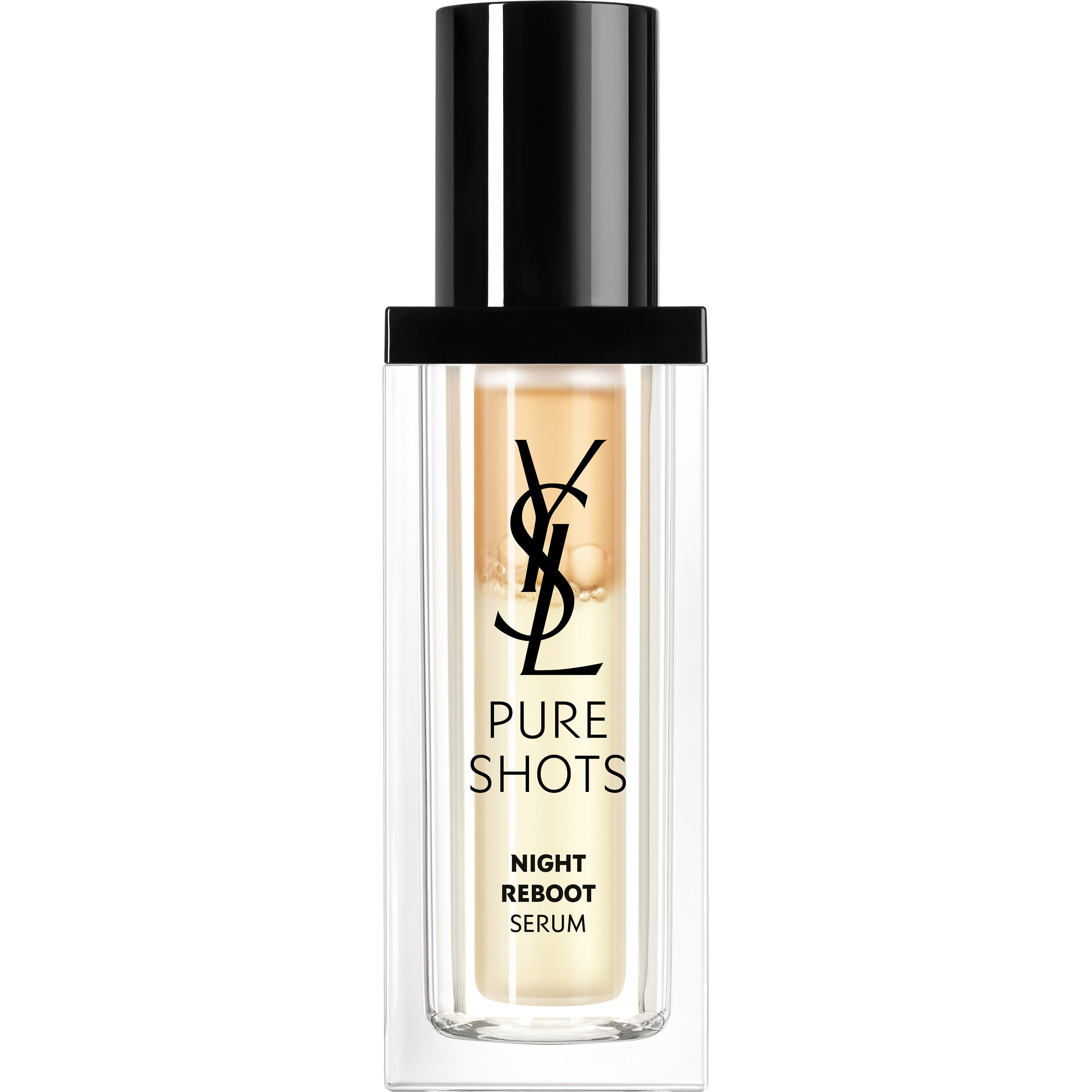 „Pure Shots Night Reboot“ regeneruojamasis dvifazis serumas Prabangus raukšles ir senėjimą stabdantis serumas