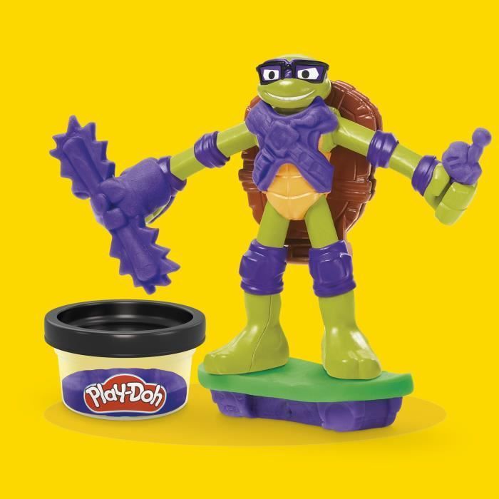Play-Doh Les Tortues Ninja Station de mutation, coffret de pâte à modeler, loisirs créatifs pour enfants, dès 4 ans