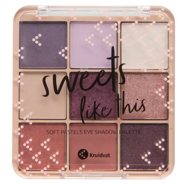 Kruidvat 010 Sweets Like This Paleta senčil za oči v odtenkih mehkih pastelov<br>10,8 g