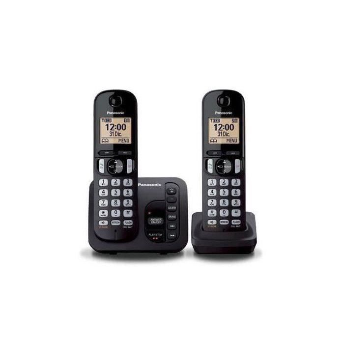 Teléfono inalámbrico Panasonic KX-TGC222 con contestador automático.
