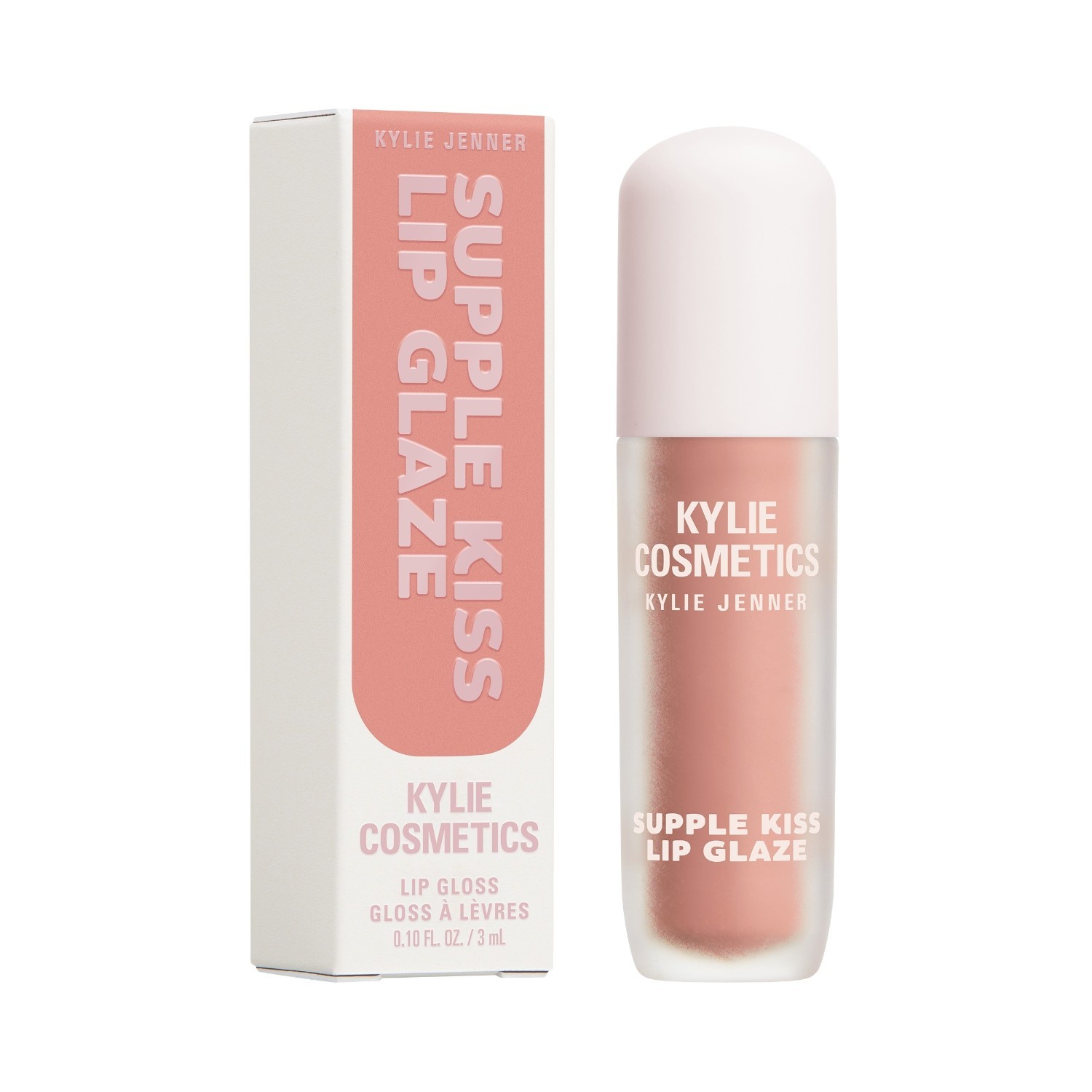 Kylie Cosmetics lūpų blizgis „Supple Kiss Lip Glaze“ – Nude Kiss, 3 ml
