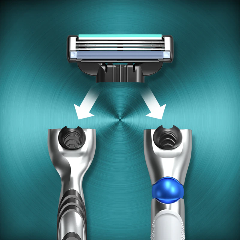 Aparelho de barbear Gillette Mach3 + lâminas de substituição