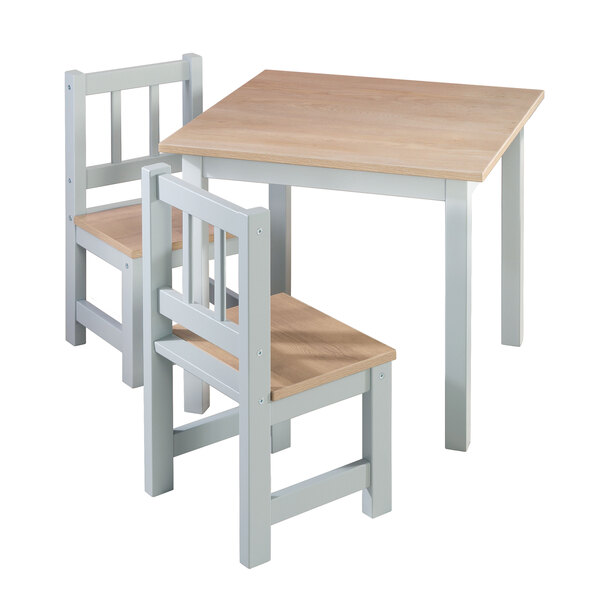 Set de scaune pentru copii Woody, gri taupe