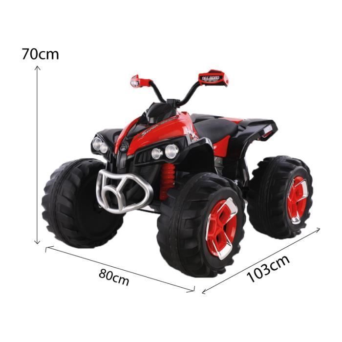 QUAD électrique pour enfant 12v Rouge - Moto électique pour enfant avec batterie