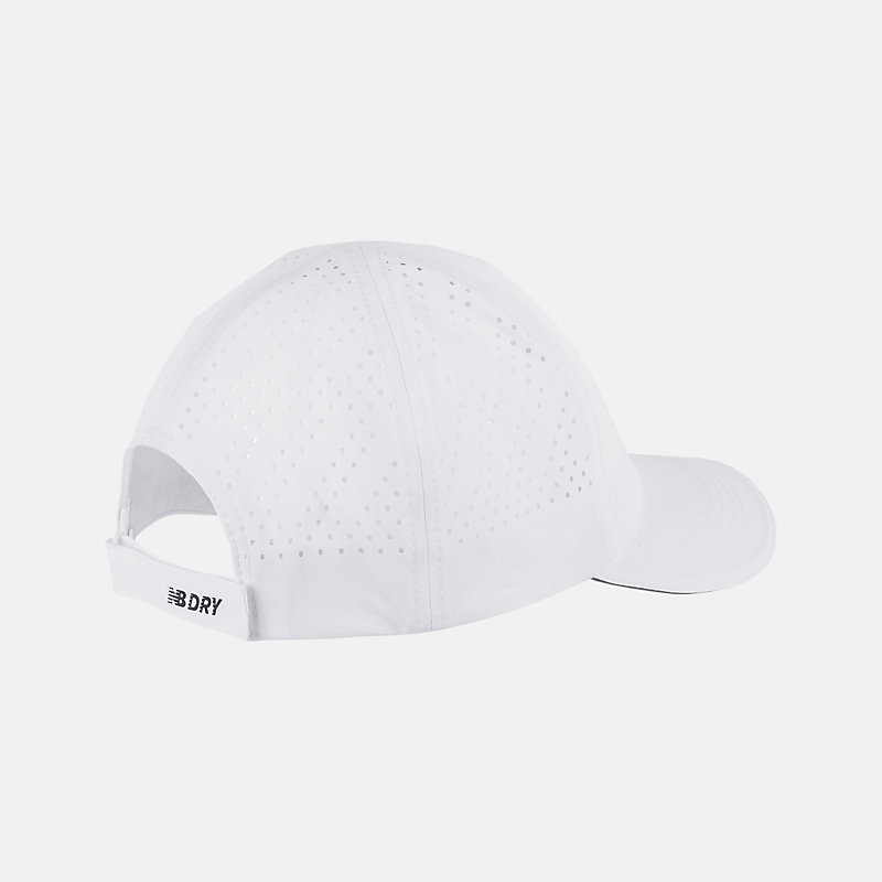 Gorro unisex Czapka Laser Performance Run de 6 paneles - BIAŁA
