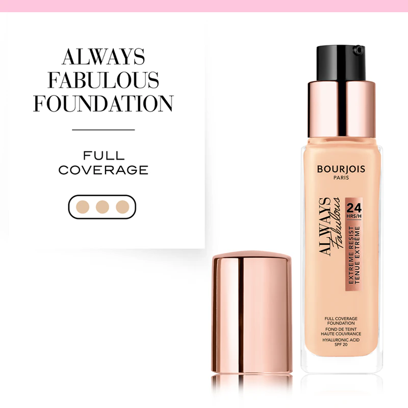 Dlhotrvajúci make-up Bourjois Always Fabulous SPF 20