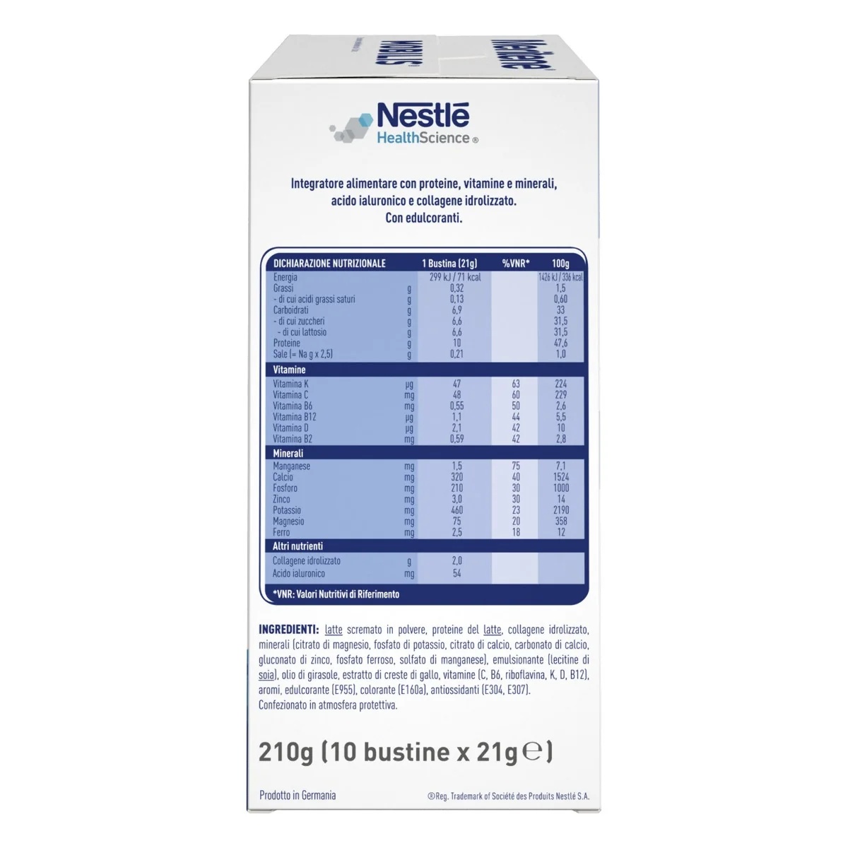 MERITENE Meritene Mobilis Vanille Nahrungsergänzungsmittel Muskeln Knochen Gelenke 10 Beutel Gelenkbeweglichkeit