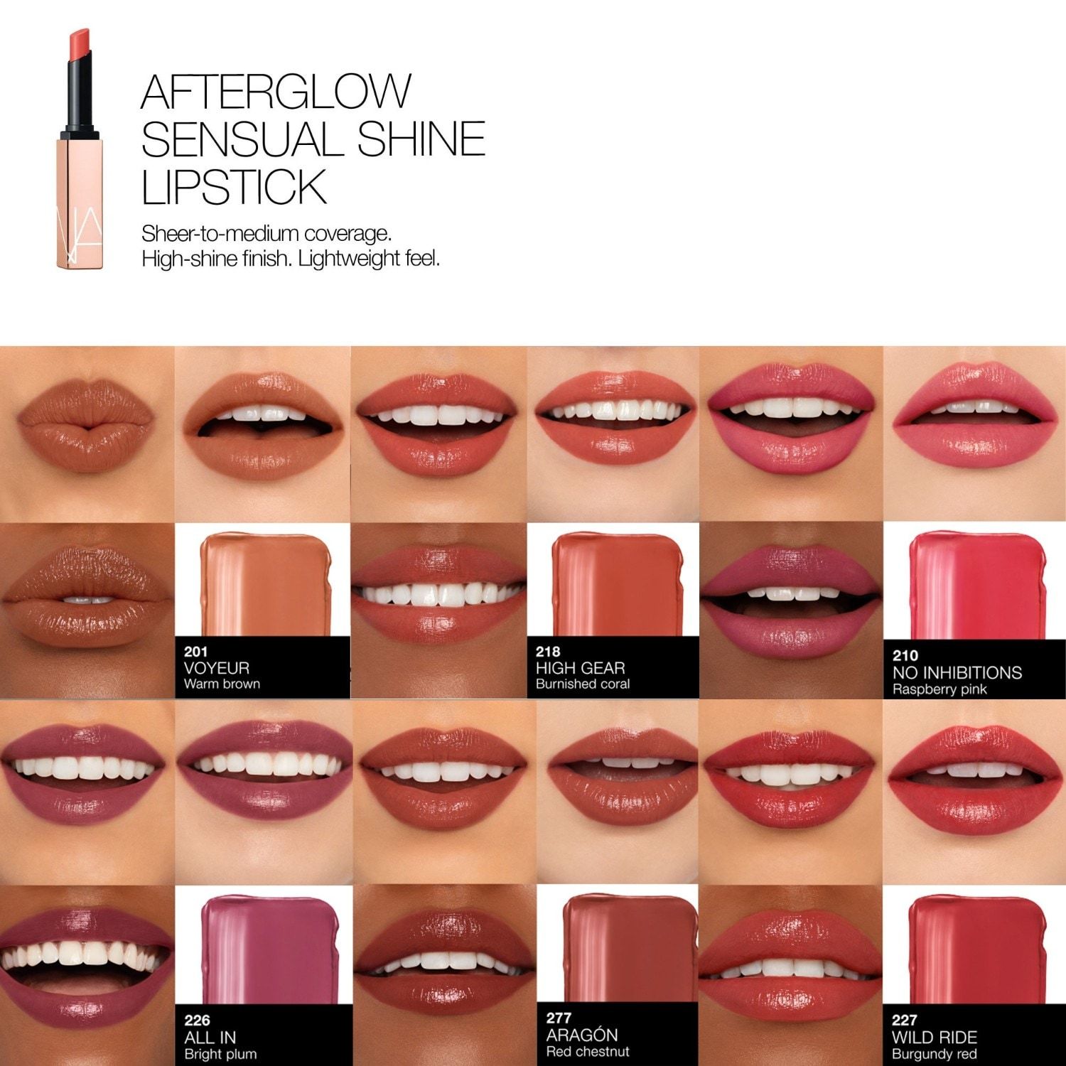 NARS Afterglow Sensual Shine olovka za usne – 1,5 g
