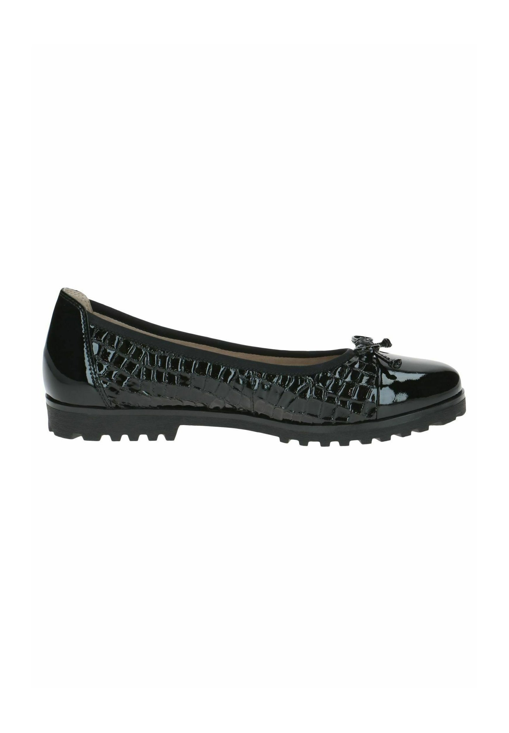 Caprice ballerina's - zwarte krokodillenprint