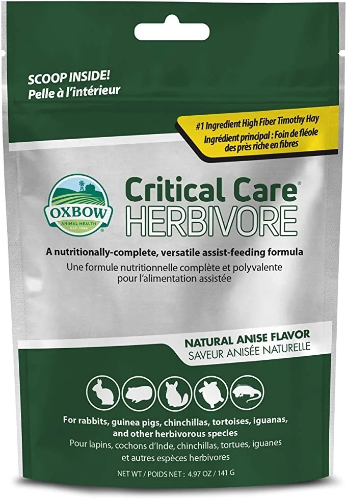 Soins intensifs pour herbivores 141 g pour les herbivores en mauvaise condition nutritionnelle