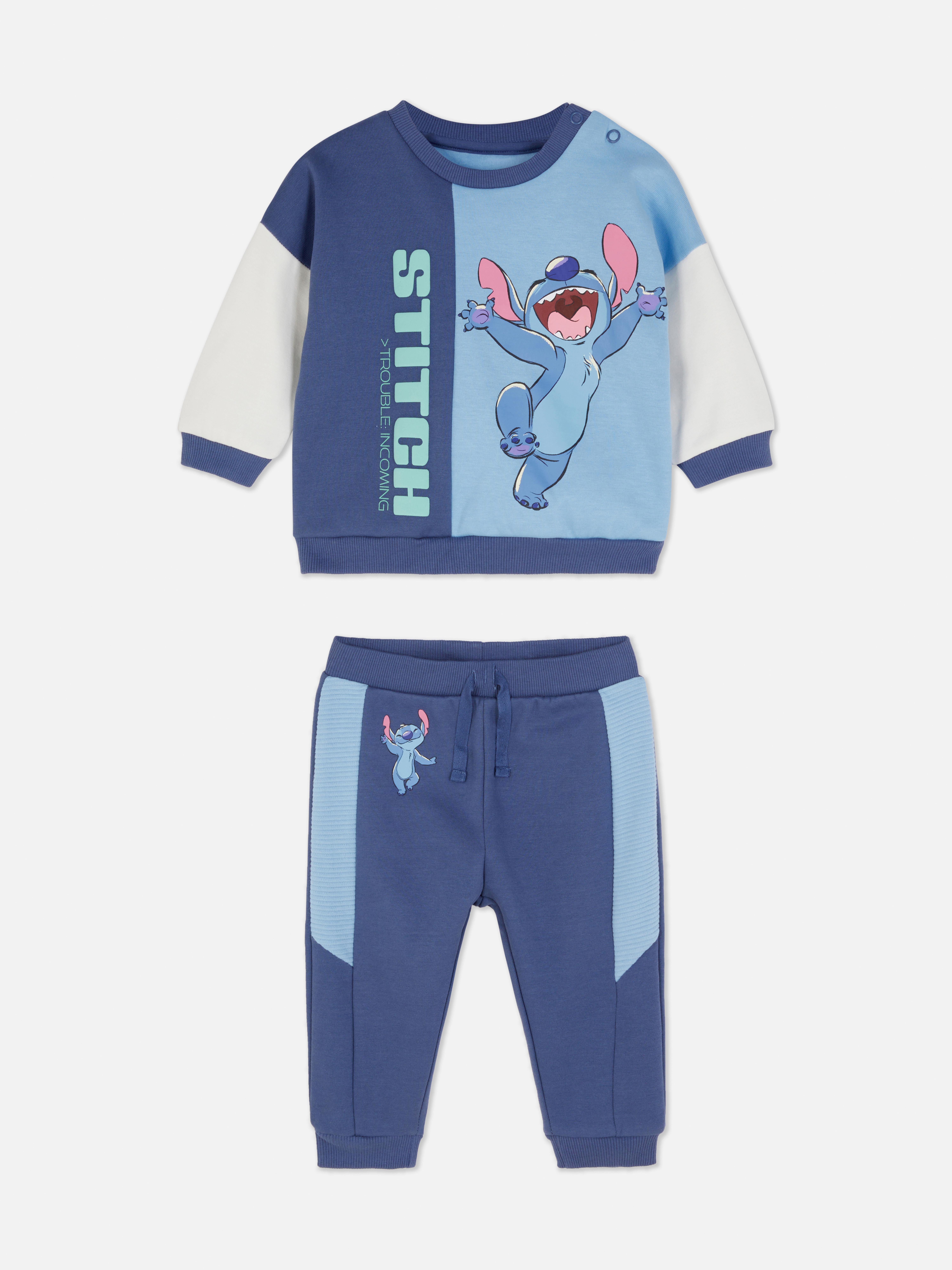 Zestaw składający się z bluzy i spodni dresowych Zestaw Stitch firmy Disney składający się z bluzy z okrągłym dekoltem i spodni dresowych