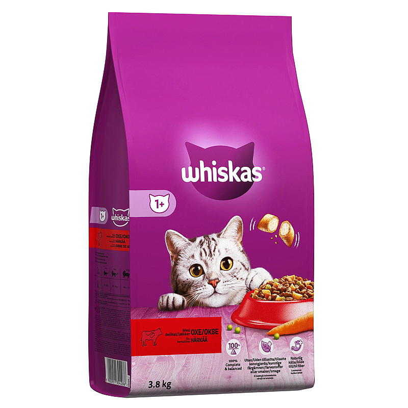 Mars Kattfoder 3,8 kg Nötkött Whiskas