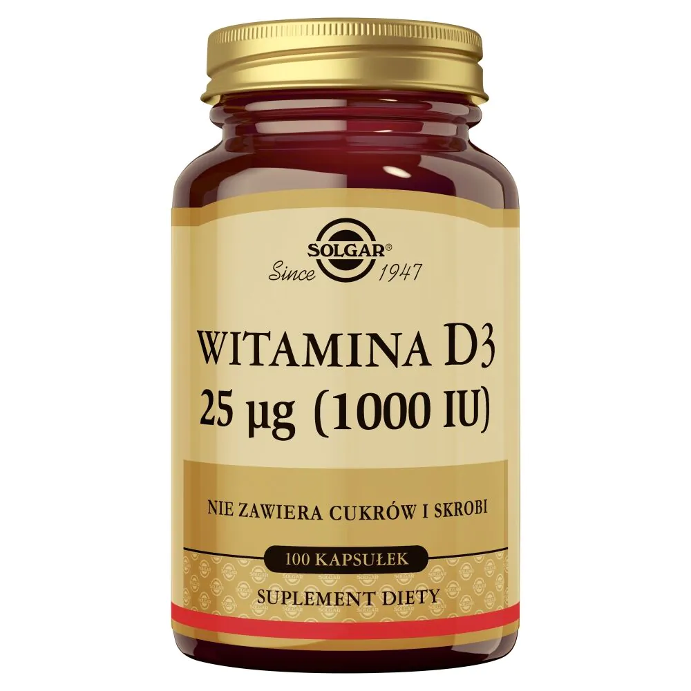 Solgar Witamina D3 1000 IU pastylki do ssania