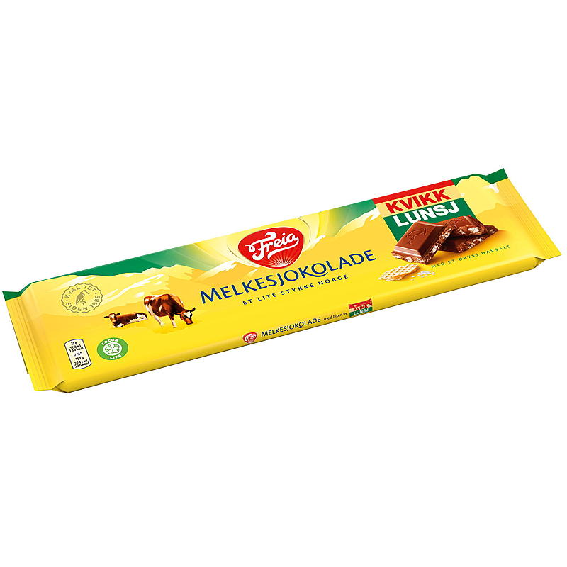 Freia Melkesjokolade Hurtiglunsj 200 g Freia