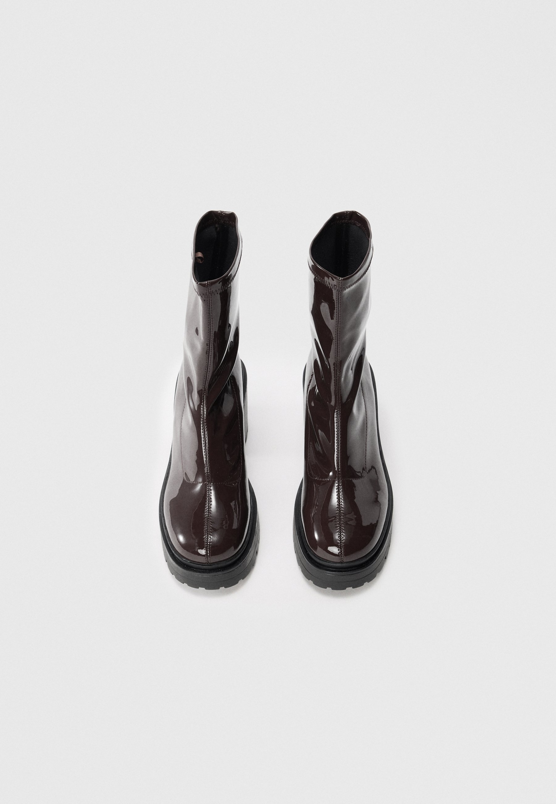 Even&Odd Stiefeletten mit hohem Absatz – braun