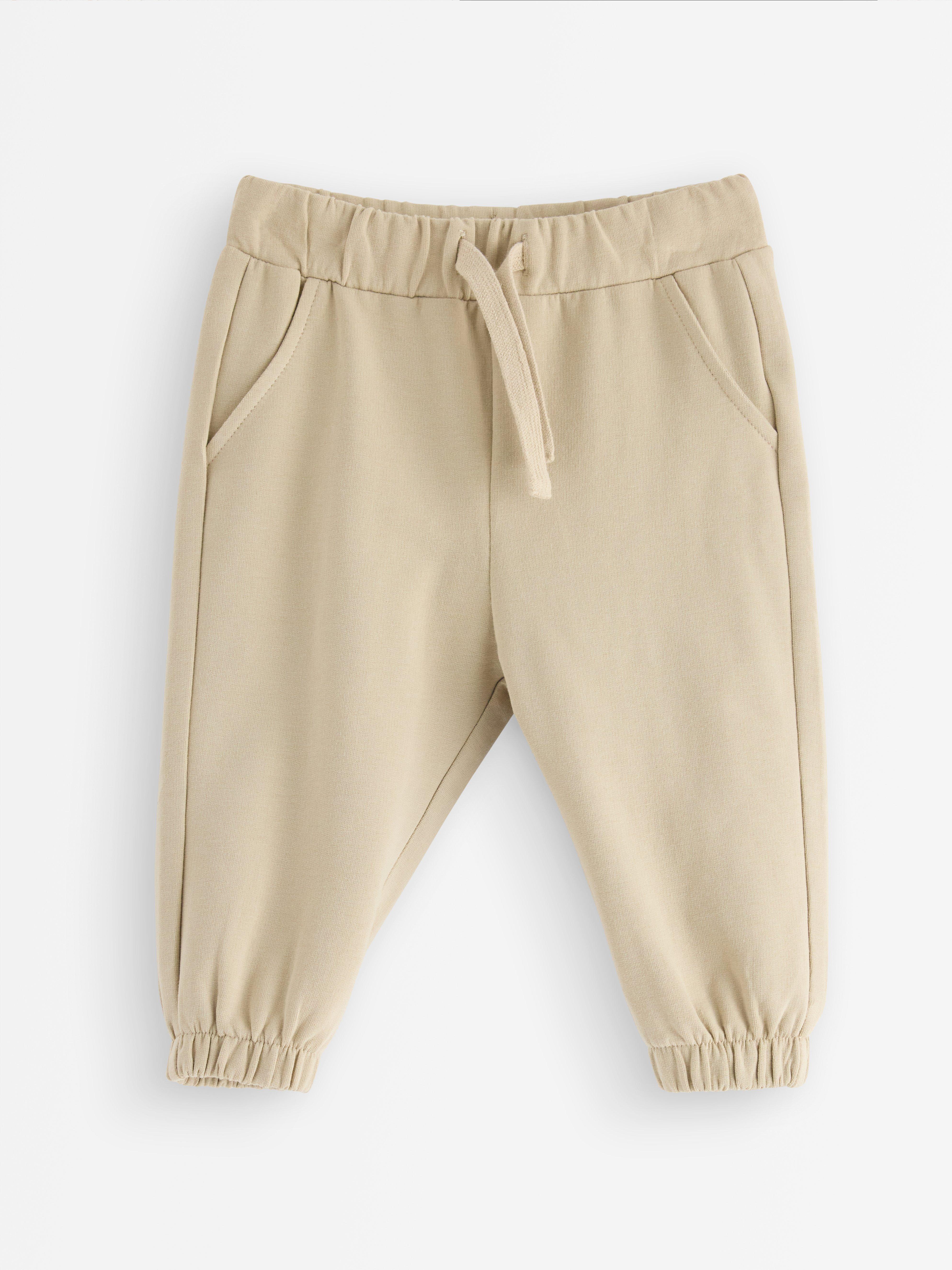 Pantalon de survêtement beige à intérieur brossé