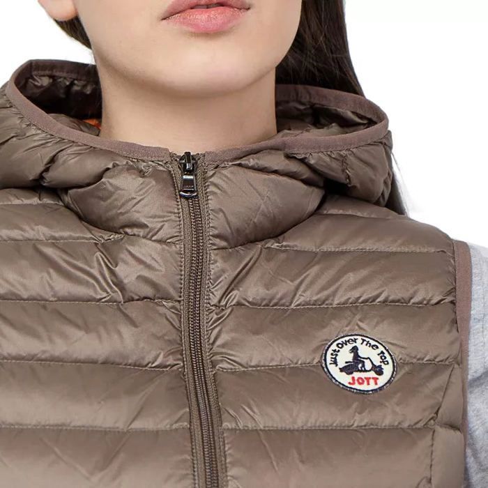Doudoune Sans Manche Taupe Femme Jott Mali NOOS