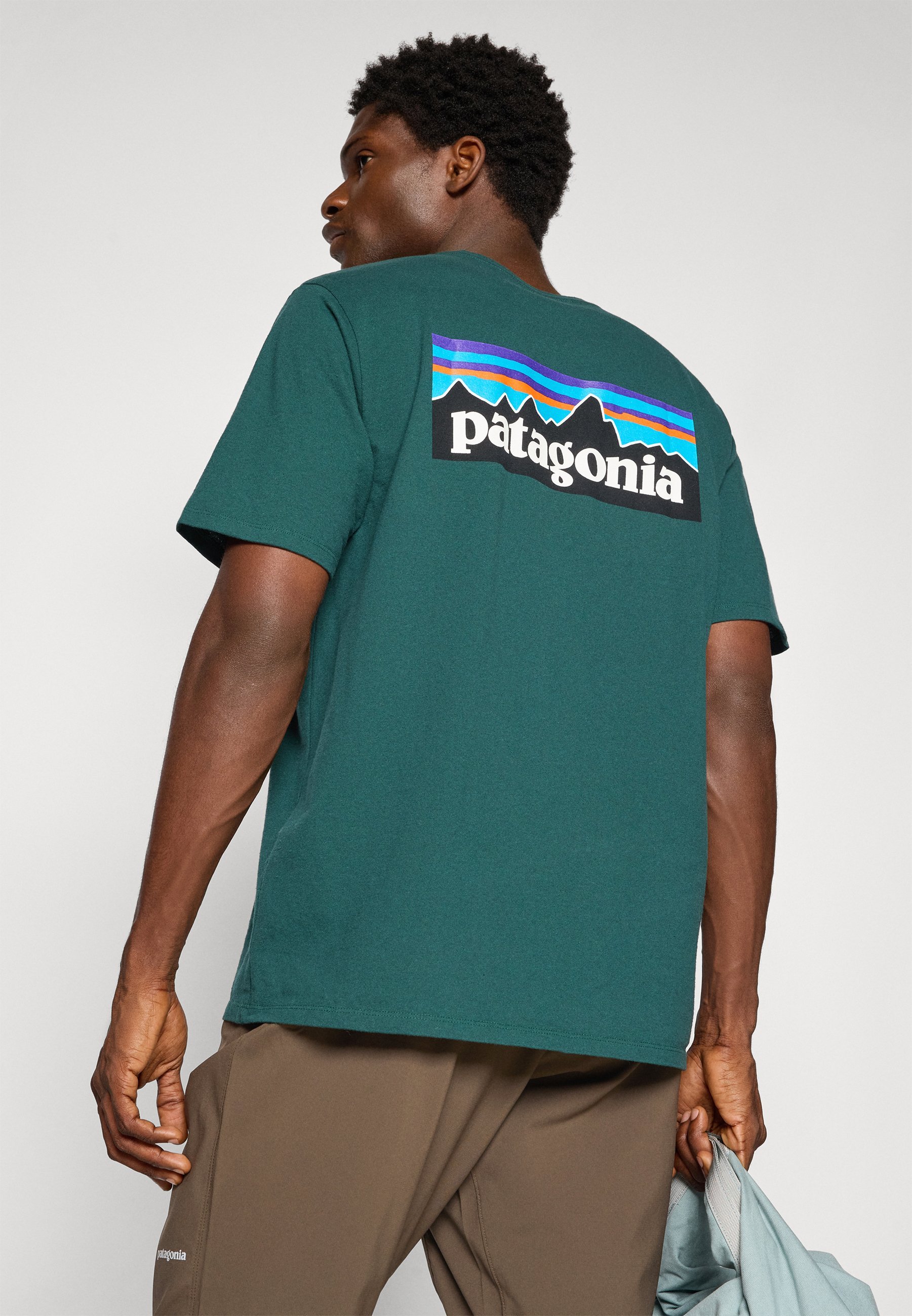 T-shirt imprimé Patagonia LOGO - vert cascade