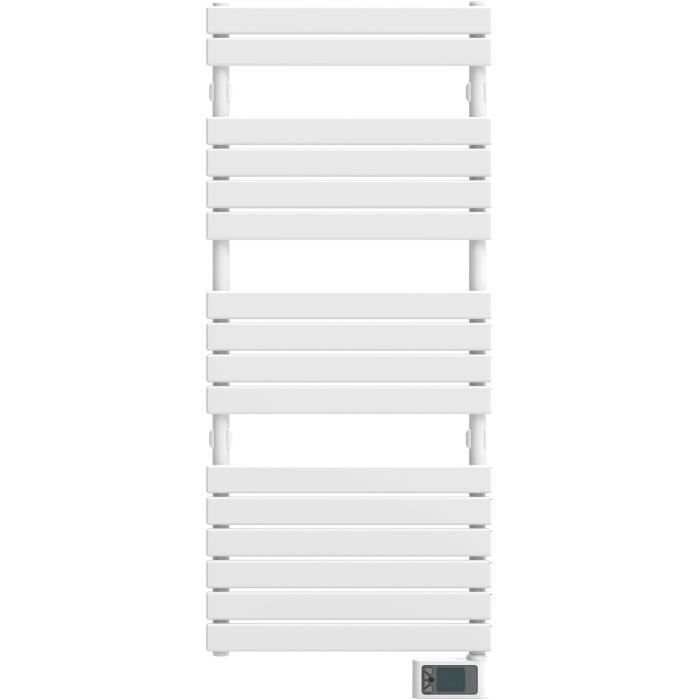 AIRELEC Nantua 3 elektrische handdoekverwarmer - 500W, warmteoverdrachtsvloeistof, geïntegreerde programmering