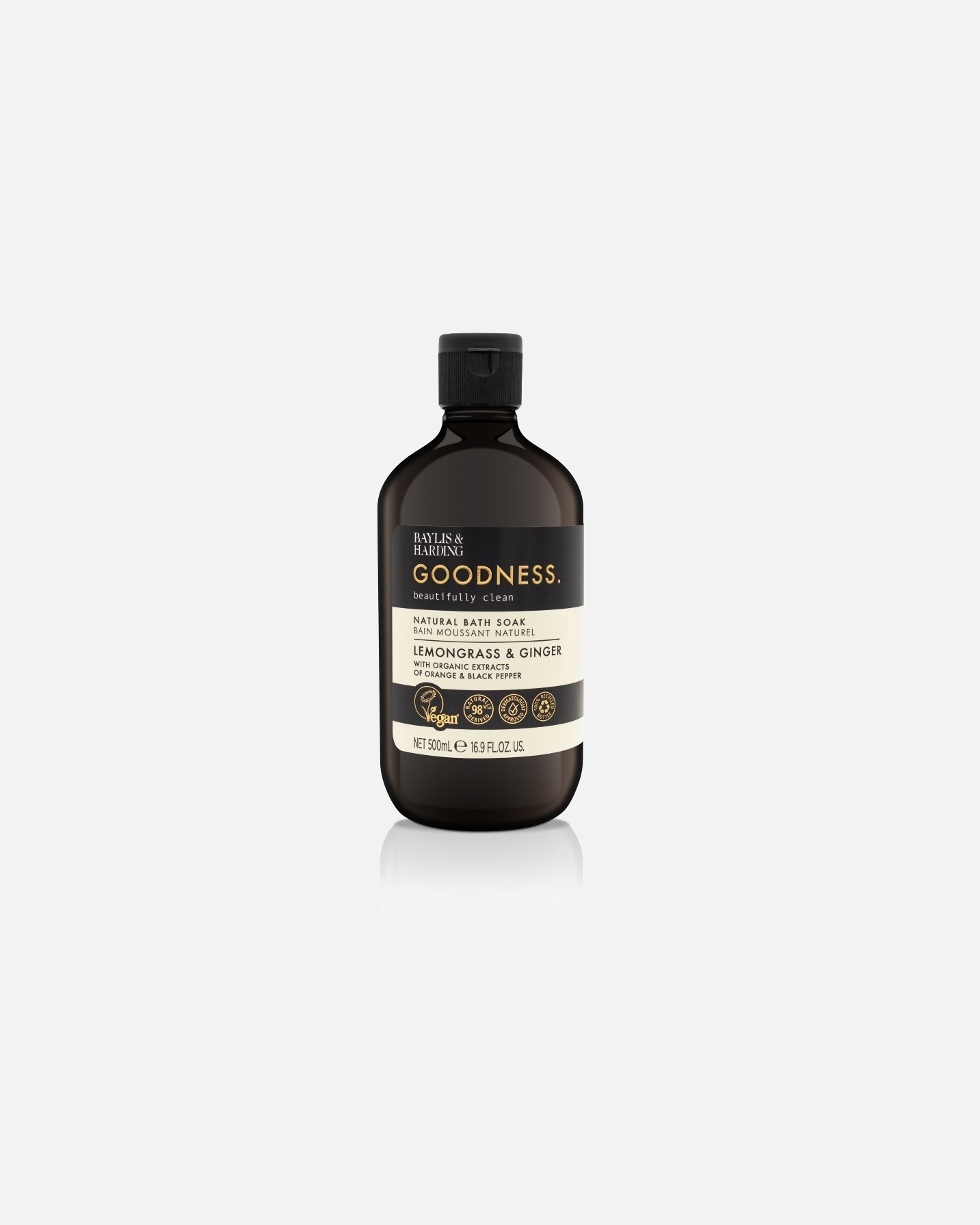 „Baylis & Harding Goodness“ vonios putos su citrinžole ir imbierais, 500 ml