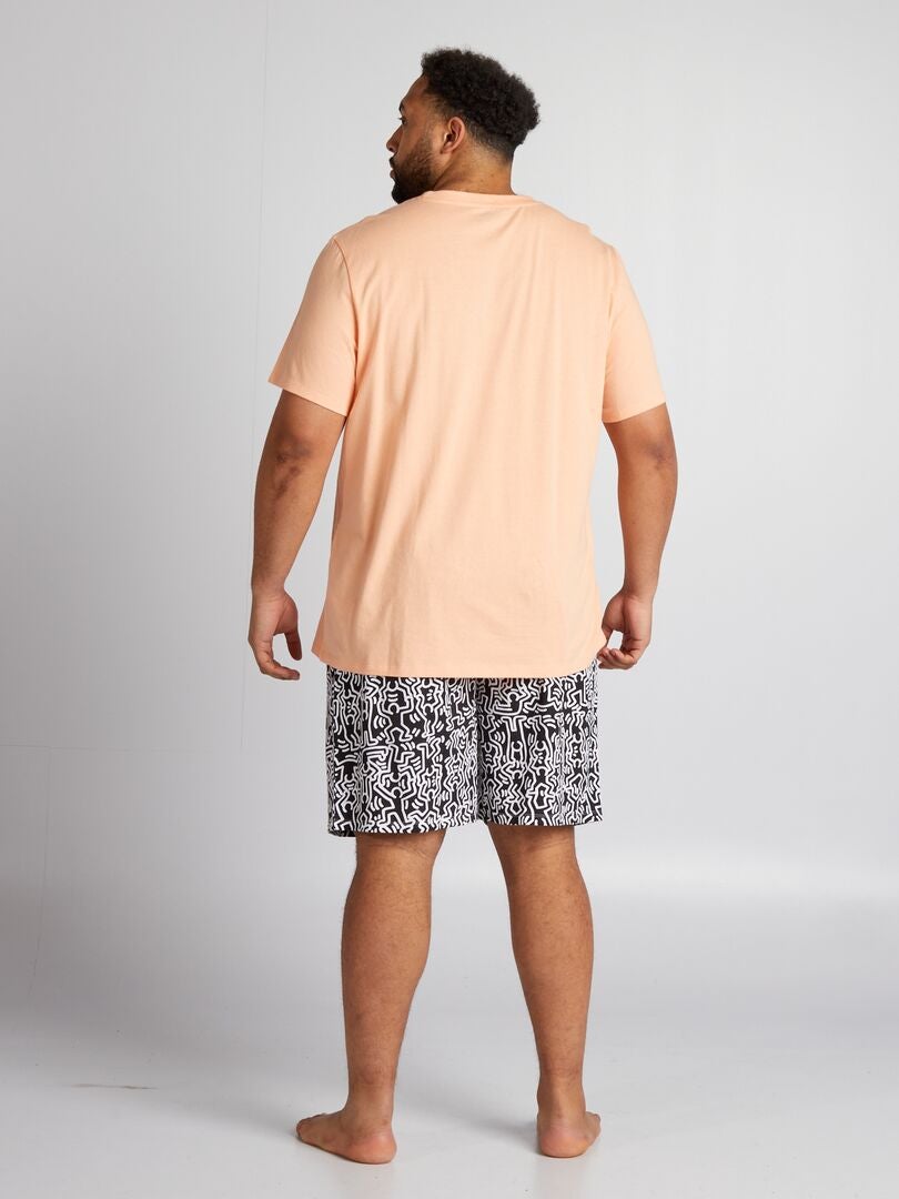 Keith Haring 2-delige pyjamaset - Oranje