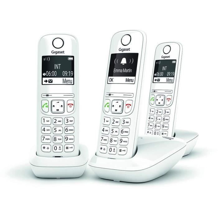 Telefono cordless GIGASET AS690 Trio bianco