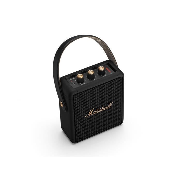 MARSHALL STOCKWELL II - Altavoz inalámbrico portátil - 20 horas de autonomía - Bluetooth 5.0 - Negro y latón