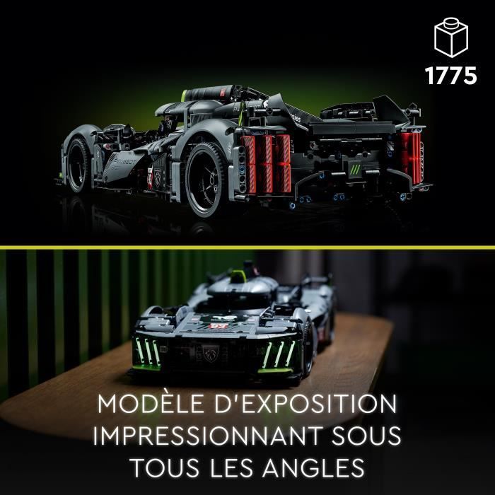 LEGO® Technic 42156 PEUGEOT 9X8 24H Le Mans Hybrid Hypercar, Rennwagenmodell