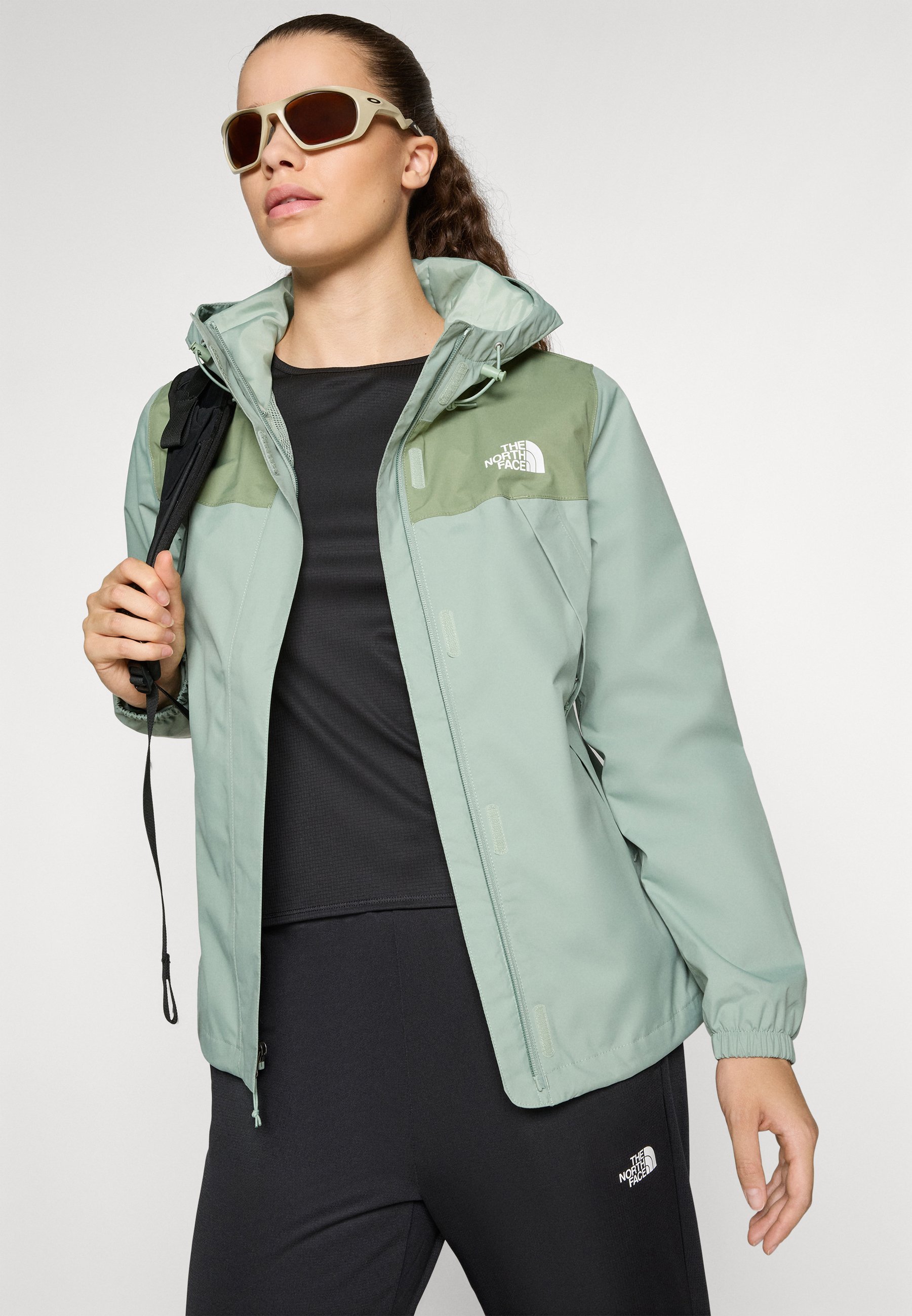 Veste imperméable The North Face W ANTORA - Coloris : ardoise mousse/écorce brume