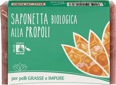 Lotusbloemzeep met lotusbloem en propolis 100 g. Voor een vette en onzuivere huid.