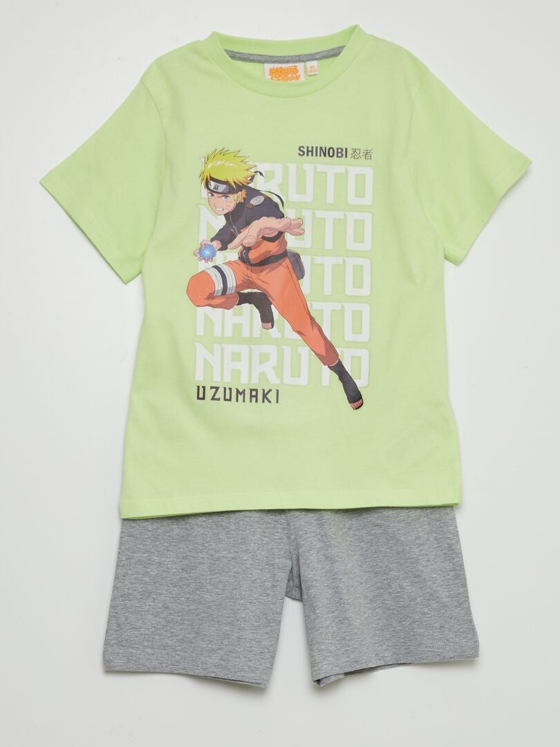 Pijama corto de Naruto - GRIS
