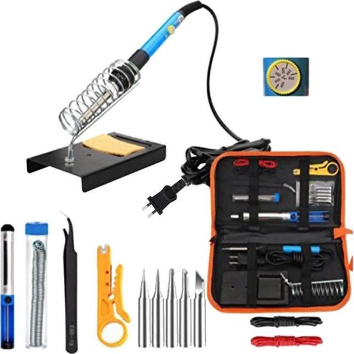 Soldering Iron Complete Kit Electronic Soldering Iron Tool 60W Adjustable Temperature Module 389