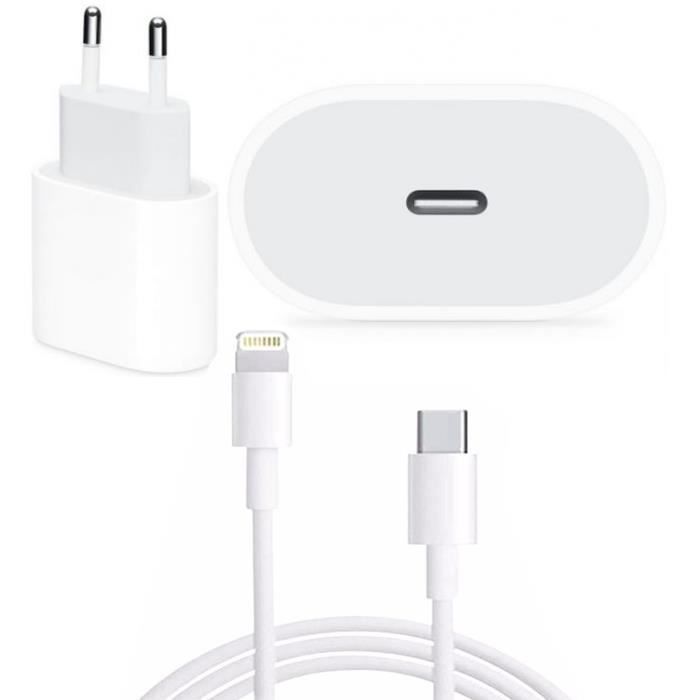 Caricabatterie rapido da 20 W + cavo da USB-C a Lightning per iPhone 12/12 Pro/12 Mini/12 Pro Max - Yuan Yuan -